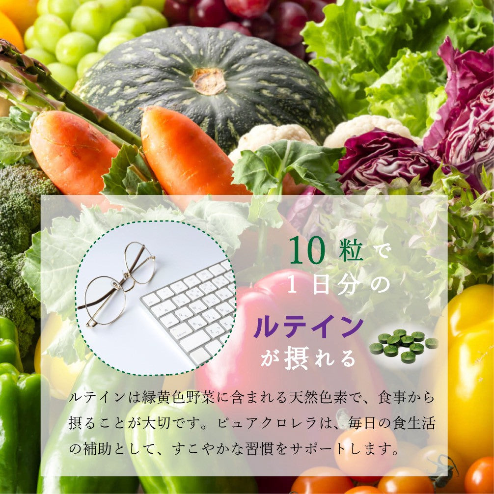 PURE  CHLORELLA 900粒 ／ 添加物不使用 ピュアクロレラ