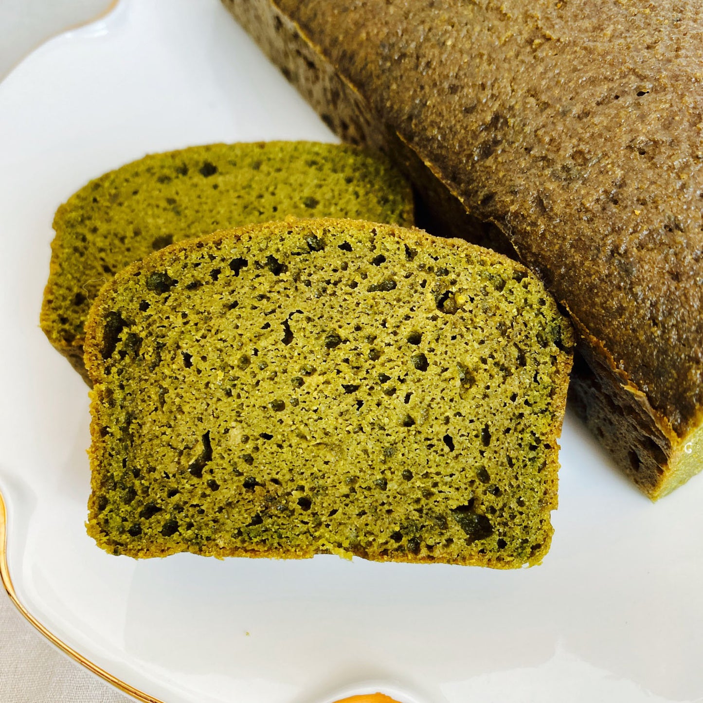大豆でできたソイケーキ　抹茶