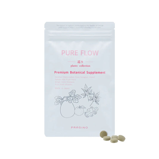 PURE FLOW ピュアフロー 巡り │ カラハリスイカ・大和当帰・生姜・柚子 │ 植物サプリメント