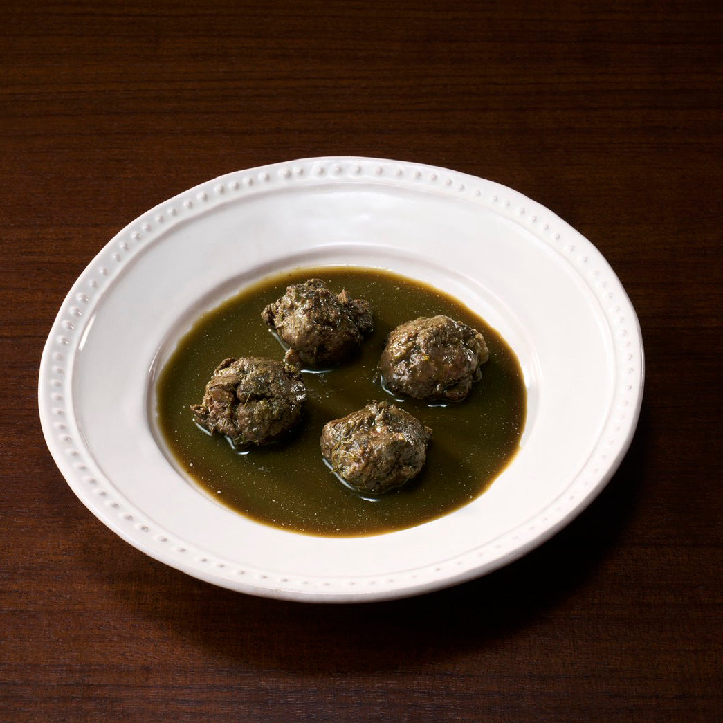 鹿ミートボールトライプソース