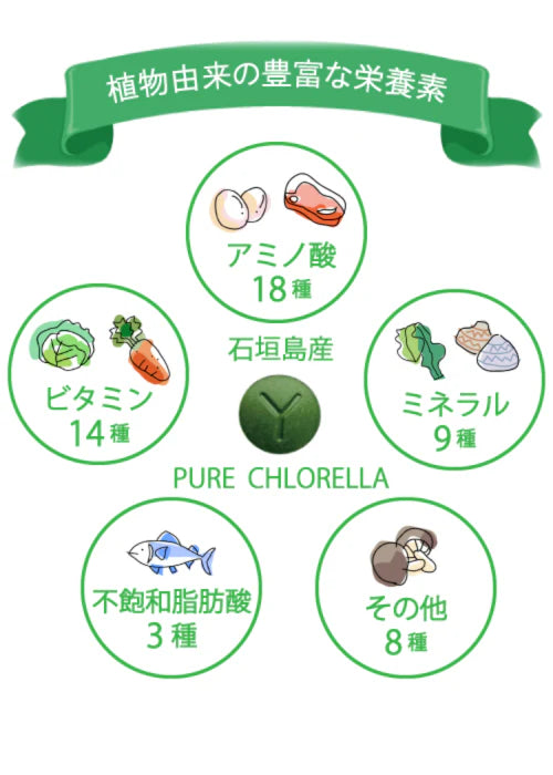PURE  CHLORELLA 900粒 ／ 添加物不使用 ピュアクロレラ